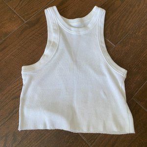 Aerie Ribbed Crop Halter Top